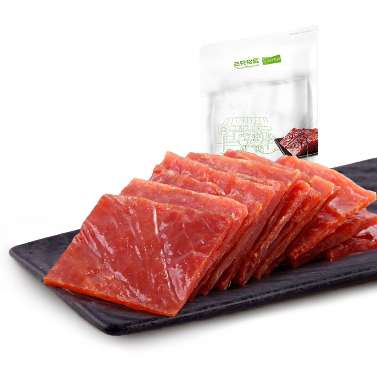 兰蔻 | 猪肉猪肉脯210g 休闲食品小吃零食靖江特产猪肉干 松鼠新风尚 300款零食 低至3折起